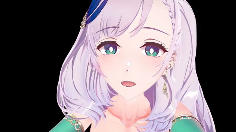 NSFWOtaku: Hololive - Pavolia Reine 뜨겁고 친밀한 밤 섹스 - 3D 헨타이 애니메이션