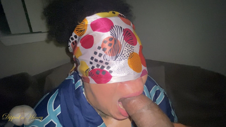 BD Hendrixxx: Její mokrá, lepkavá ústa ošukaná mým obrovským černým monstrózním pérem pro sperma...