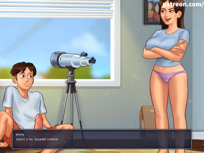 Cartoon Universal: Summertime saga part 132 - teen masturbate in room (Czech sub)
