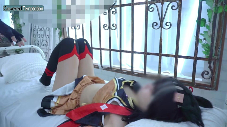 Sky Angel: Cosplay Adult Woman Threesome Sex with Two Partners Group Scene