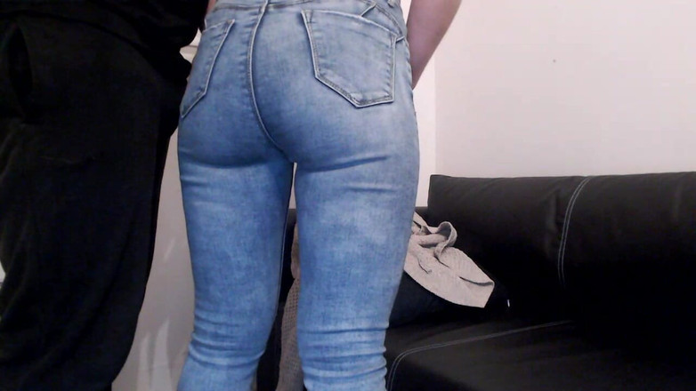 MagicStas: Grobbing Amateur Ass and Fingering Pussy in Blue Jeans