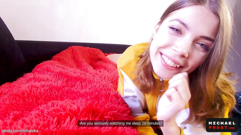 Michael Frost Pro: Irmã estava impassentemente esperando o meio-irmão acordar para chupar seu...