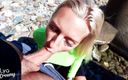 Lya Creamy: Блондинка сосет хуй незнакомца у моря в видео от первого лица