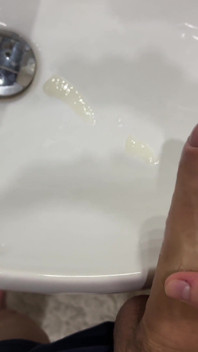 Jerking off in My Friend's Bathroom While He Rests!
