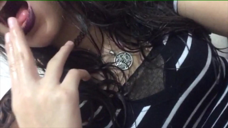 Adorable Teen: Young slutty collegegirl girl in her college uniform gets horny...