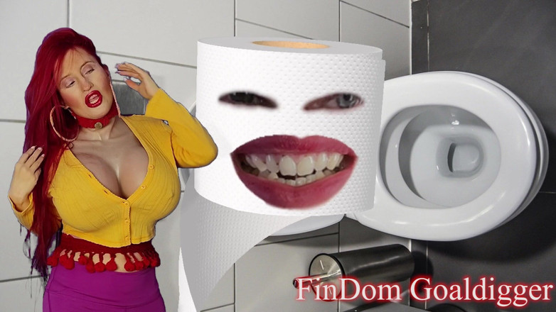 FinDom Goaldigger: Transformation into Toilet Paper