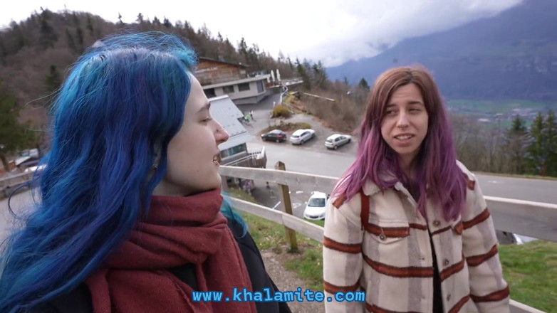 Khalamite: Jiran mengejutkan kami dan kemudian membawa kami!! (Vlog - Seks bertiga Perancis...