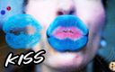 Rarible Diamond: Goth Girl Kisses with Big Blue Naughty Lips