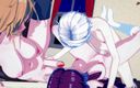 Hentai Smash: Futa Alice and Erina fuck Sakaki Ryoko in a threesome -...