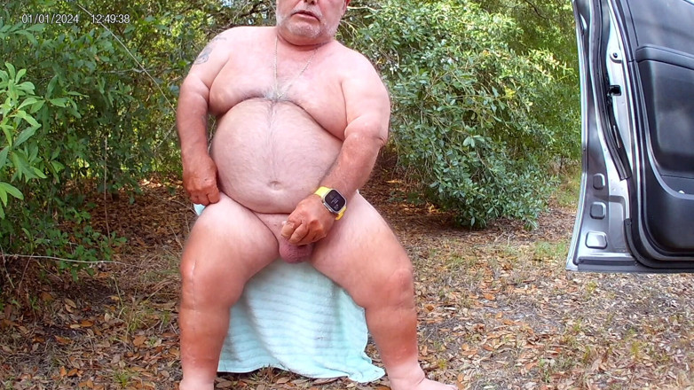 Mark Fletcher: Mark Fletcher Eating My Cum Again in the Woods