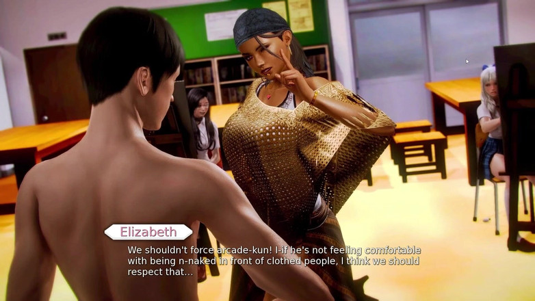 LewdArcade: Waifu Academy - Koleksi porno Kaori Tomikawa dan Elizabeth Laroch. Permainan...