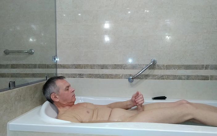 Boys in Action: Kinky Mature Guy Masturbates in the Hotel's Room and Bathroom