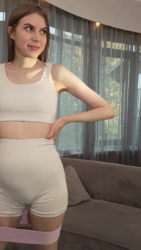 Morning Stretching Is Exciting, I Fucked This Cutie