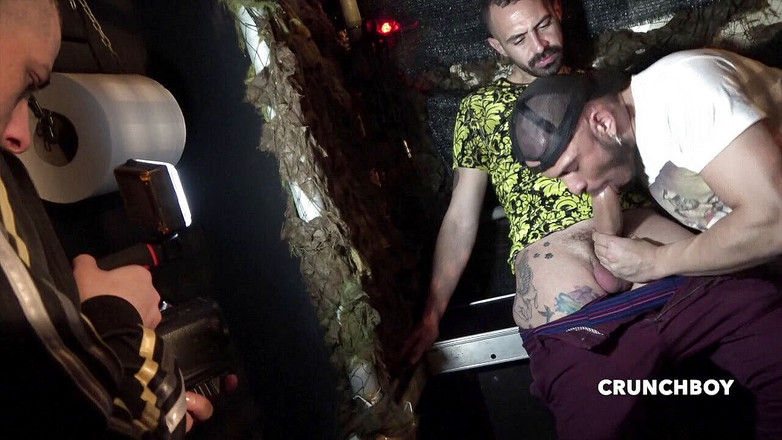 Hot guys from France: French actor fucking in Madrid in gangbang, porn shoot 5