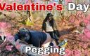 Training Zero: Valentijnsdag bos vastpinnend buitenshuis femdom