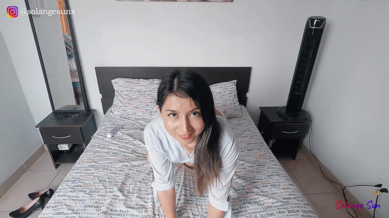 Solange Sun: Innocent teenager fucking her hot asshole