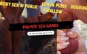 Private Sex Games: 他在城堡里用插我的菊花操我，我们被观看