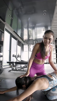 Fitnes Ass Pumping Threesome Hardcore