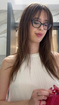 Hottest Brunette Babe Beautiful Girl in the Bathroom Loves to Show off Her Pussy and Cute Butt Under Miniskirt