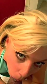 Young Blonde Slut Sucks a Big Black Cock and Takes It Slowly in the Pussy