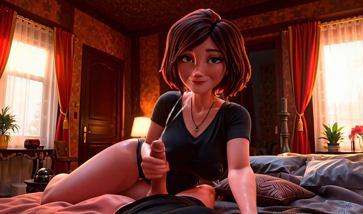 Digital Fantasy: Грудастая милфа сосет и трахается с несколькими членами