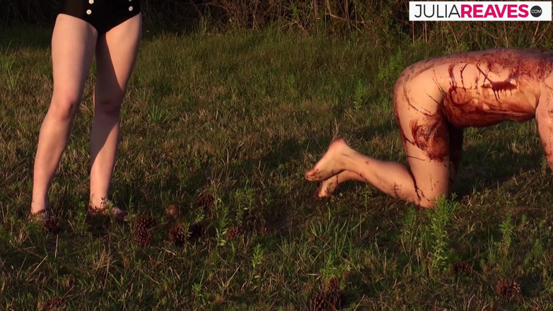 Latex Lovers: In the forest we have our own slave