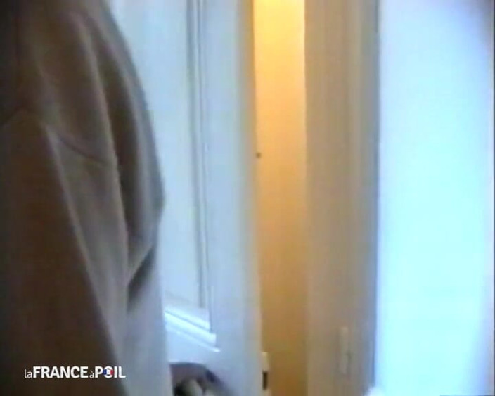 Rue Chaude: After a Nice Naughty Shower, This Pretty Brunette Gets Two...