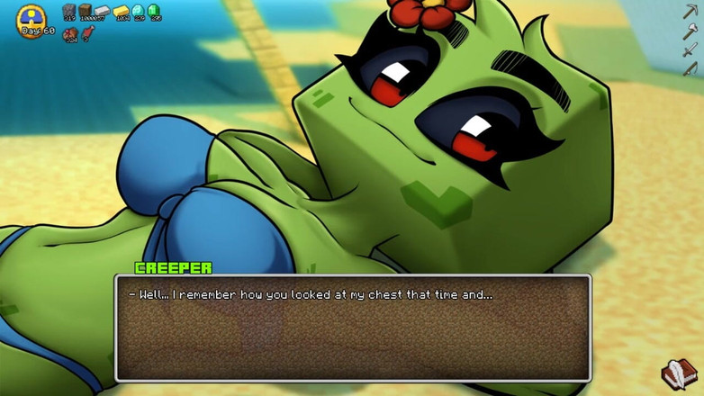 LoveSkySan69: Minecraft craft arrapata - parte 20 - Creeper sexy tette da loveskysanhentai