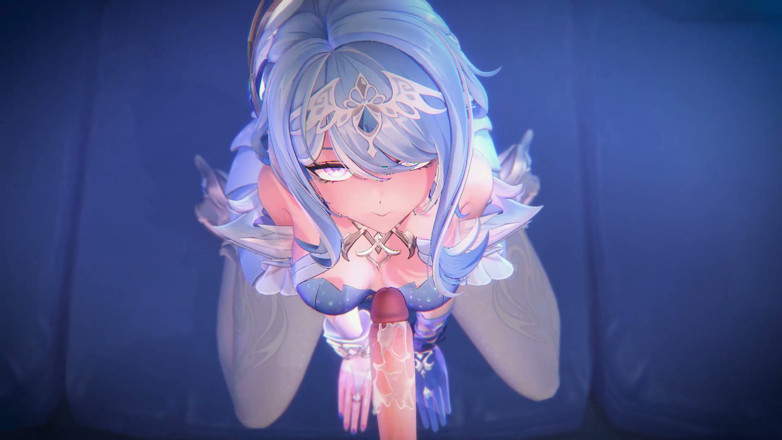 NSFWOtaku: Genshin impact - odette'in aether ile özel gece seksi - 3d hentai animasyonları