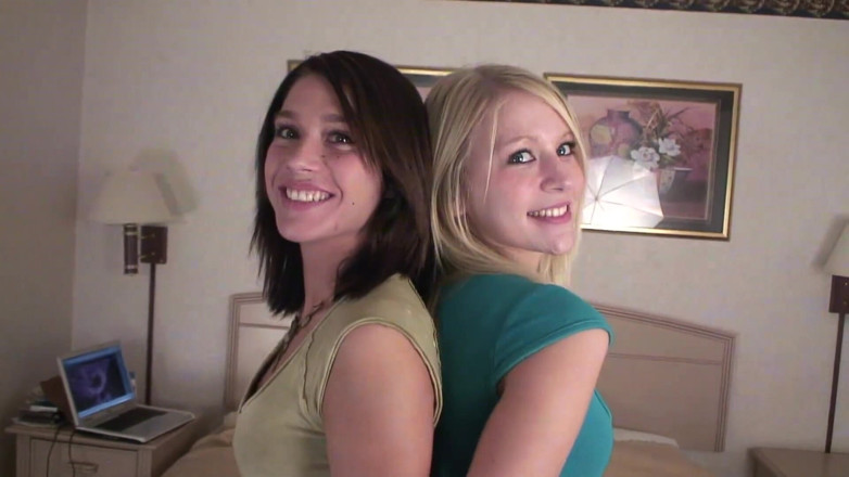 CBD Media: Two 18 year old teens showing off their slim sexy body