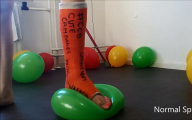 JustElocin: Popping Balloons in a Leg Cast
