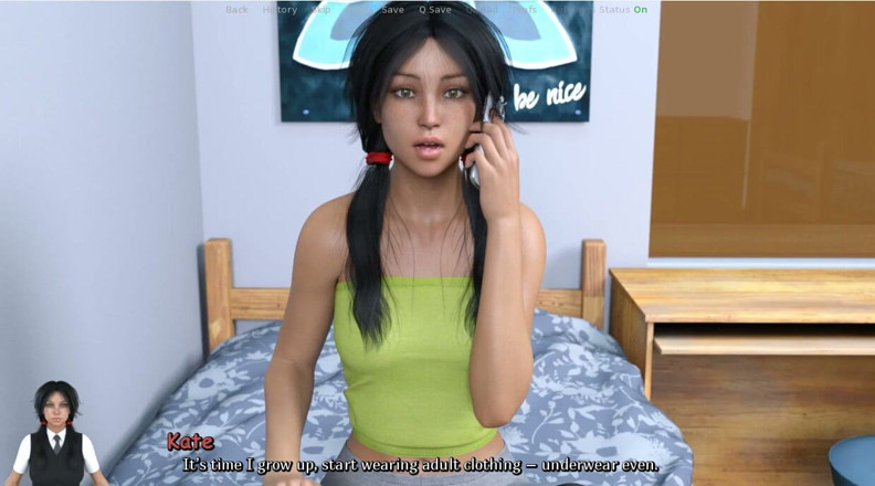 XXX Games Bunk: Bad Hero - Gameplay - Roleplay - Teen Tries Sexy Underwear - Big Pussy...