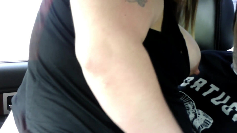 SexyNEBBW: Sexy BBW exhibitionist truck fuck