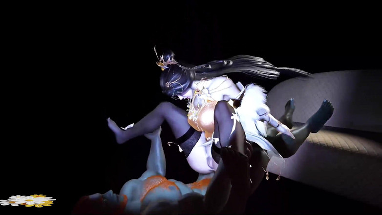 X Hentai: 大奶子公主操她的身体高德 - 3D 动画 276