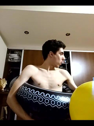 Floatie Boy: Watch Me Blowing up Inflatables and Playing with Them Until...