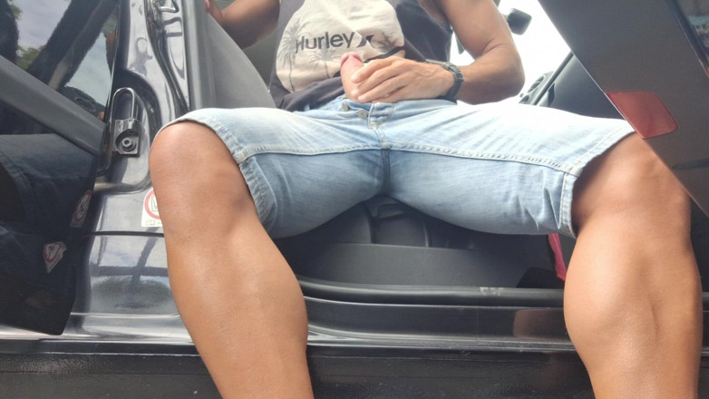 Hotsportfitboy: Car Wank - Got Super Horny and Had to Stroke My...