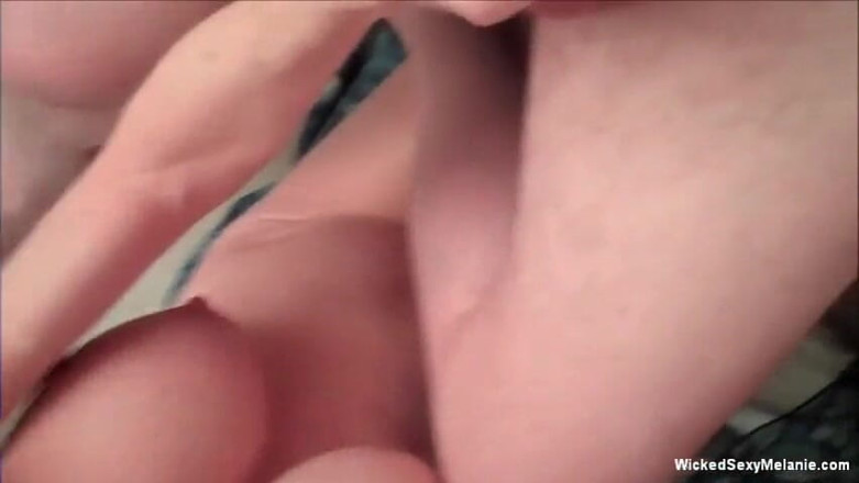 Wicked Sexy Melanie: Busty lady sucks hard cock and gets plowed
