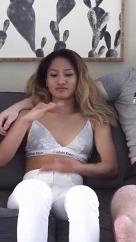 Blondie and Asian Split Open by Huge Cock!