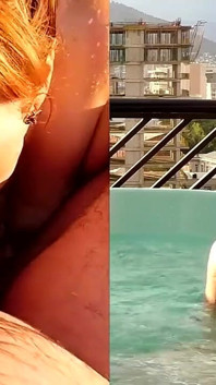 Outdoor Jacuzzi Fucking BBW with Hairy Bush 2