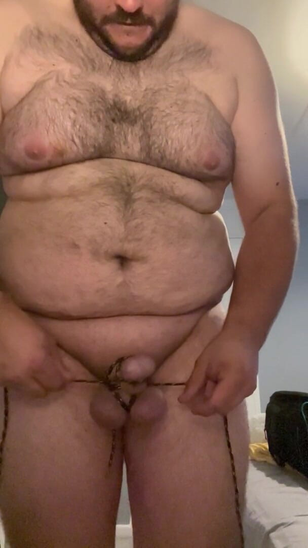 Shaun Cbt: Bondage de bite et de couilles, agissant comme une chasteté...