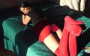 Covid Couple: Ass Skirt in Pantyhose