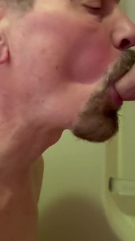 Stepdaddy Gives His Boy a Piss Shower with Two Loads of Cum