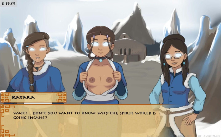 Cartoon Play: Four elements trainer part 12 (Book 1 water) (Slave route)