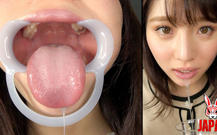 Japan Fetish Fusion: Mai Imai wypełnia szklankę swoją ociekającą śliną w POV, pokazując ci...