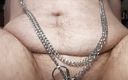 Slide grant: Sub femboy Slide Grant cock chained to nipple clamps tittie&amp;#039;s...