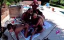 MMV Hardcore XXX: Hot orgy lesbian action outdoor by the swimming pool