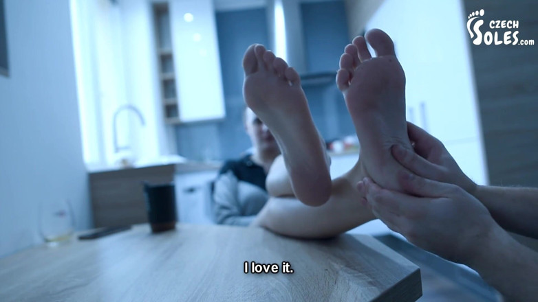 Czech Soles - foot fetish content: Foot date with a colleague at work - part 1