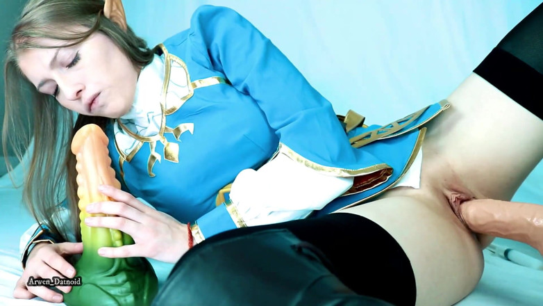 Arwen Datnoid: Zelda spit roasted by Link And Ganon