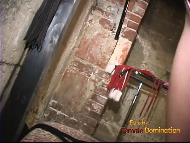 Lez Mates: Lezdom MILF spanking tied up redhead submissive