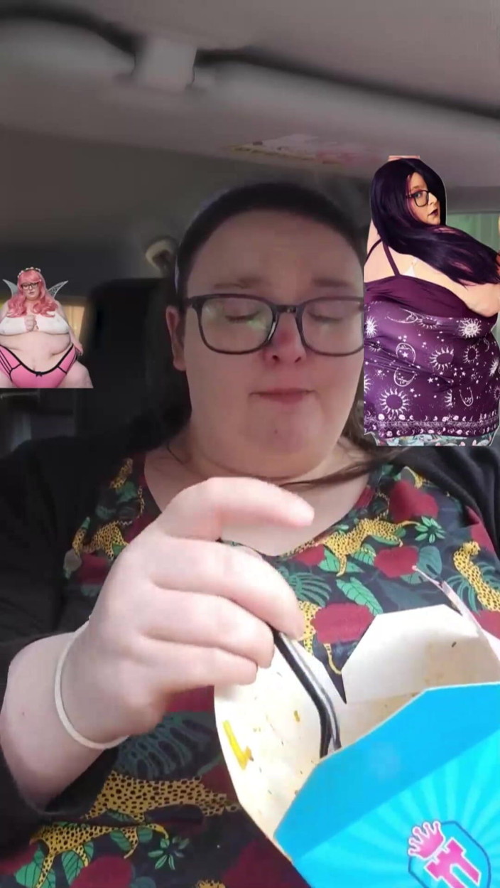 SSBBWLadyBrads: Ssbbw lezzetli bir ikramda şımartılıyor